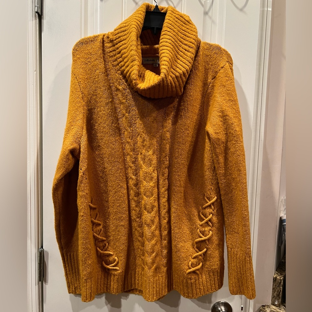 Absolutely Famous Gold Sweater Sz 1x